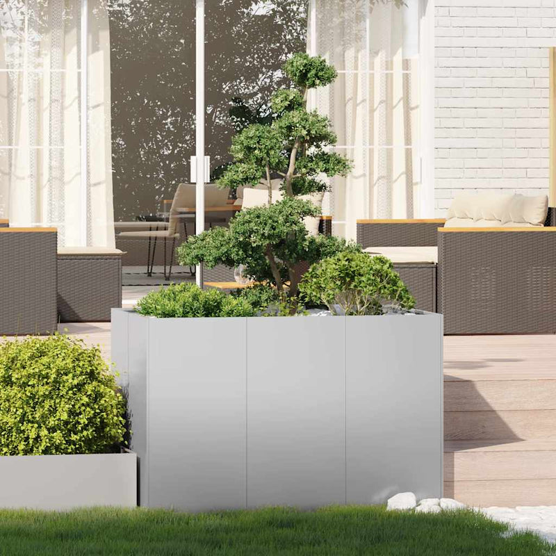Load image into Gallery viewer, Vidaxl plantenbak 120x80x80 cm gegalvaniseerd staal
