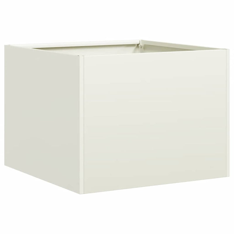 Load image into Gallery viewer, Vidaxl plantenbak 40x40x30 cm staal wit
