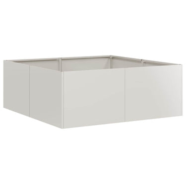 Vidaxl plantenbak 80x80x30 cm roestvrij staal