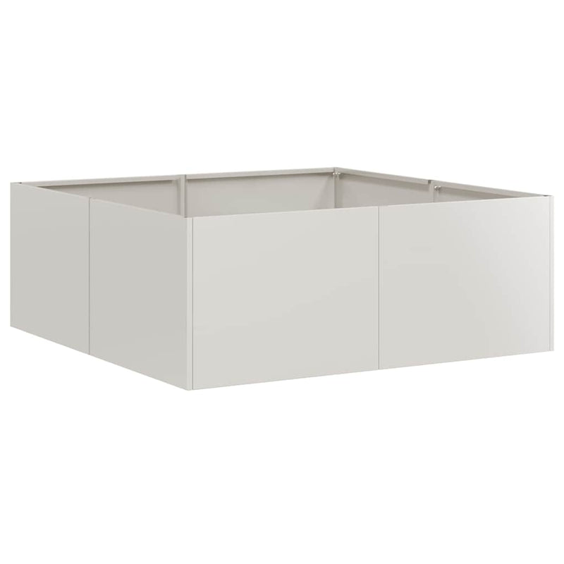 Load image into Gallery viewer, Vidaxl plantenbak 80x80x30 cm roestvrij staal
