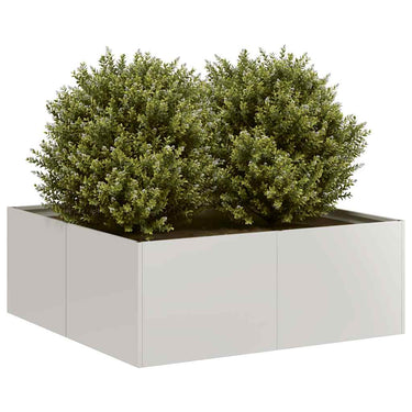 Vidaxl plantenbak 80x80x30 cm roestvrij staal