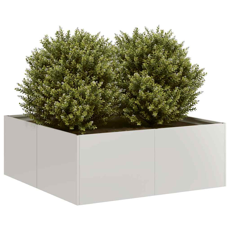 Load image into Gallery viewer, Vidaxl plantenbak 80x80x30 cm roestvrij staal
