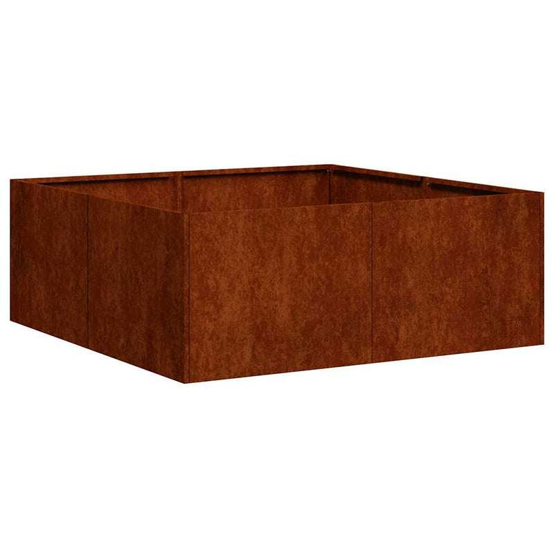 Load image into Gallery viewer, Vidaxl plantenbak roestig 80x80x30 cm weervast staal
