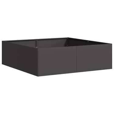 Vidaxl plantenbak 100x100x30 cm staal zwart