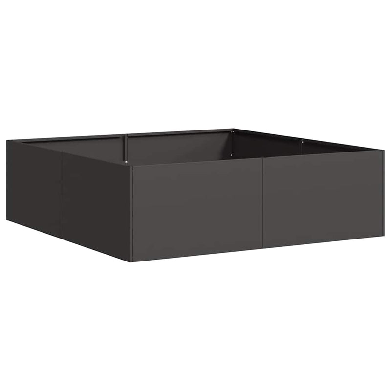 Load image into Gallery viewer, Vidaxl plantenbak 100x100x30 cm staal zwart
