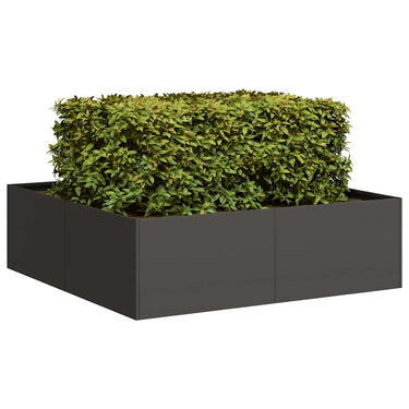 Vidaxl plantenbak 100x100x30 cm staal zwart
