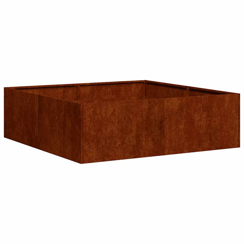 Load image into Gallery viewer, Vidaxl plantenbak roestig 100x100x30 cm weervast staal
