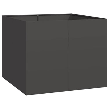 Vidaxl plantenbak 100x100x80 cm staal zwart