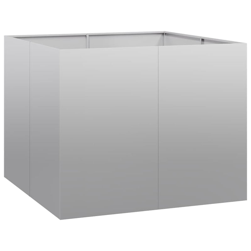 Load image into Gallery viewer, Vidaxl plantenbak 100x100x80 cm gegalvaniseerd staal
