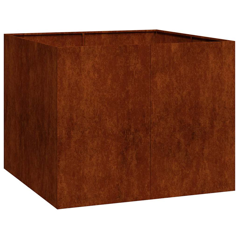Load image into Gallery viewer, Vidaxl plantenbak roestig 100x100x80 cm weervast staal
