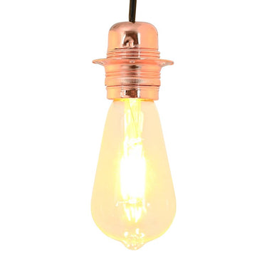 Vidaxl lamphouders 2 st roségoud e27