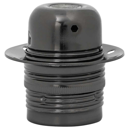 Vidaxl lamphouders 2 st glanzend zwart e27