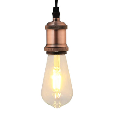 Vidaxl lamphouders 2 st rood brons e27