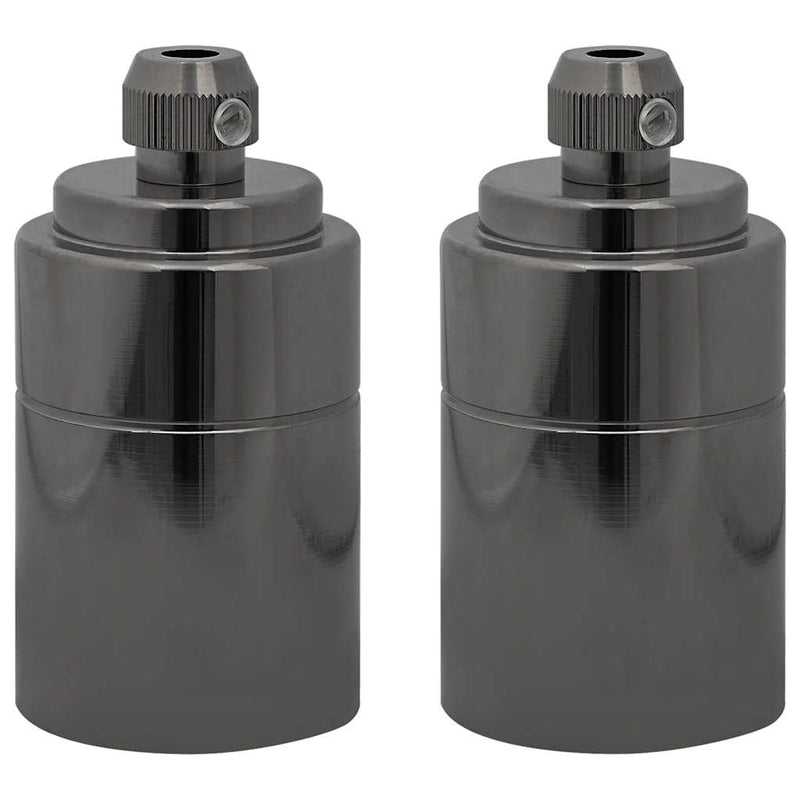 Load image into Gallery viewer, Vidaxl lamphouders 2 st glanzend zwart e27
