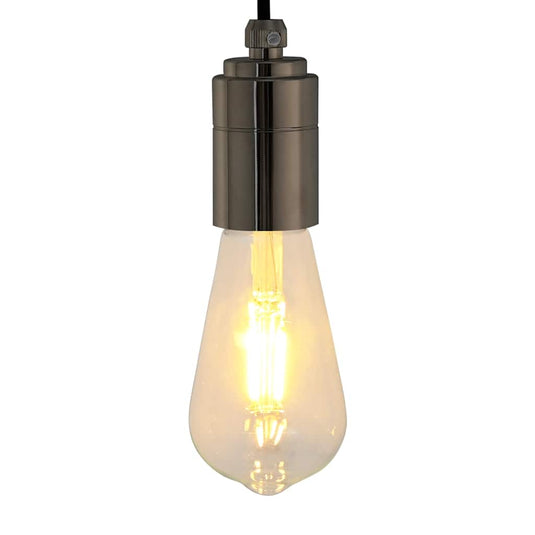 Vidaxl lamphouders 2 st glanzend zwart e27