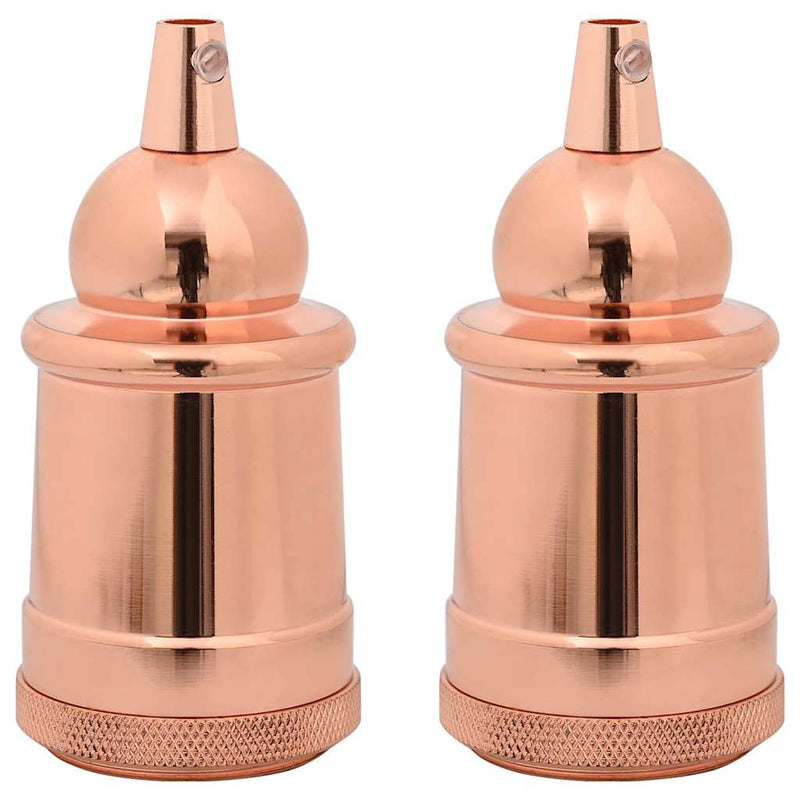 Load image into Gallery viewer, Vidaxl lamphouders 2 st roségoud e27
