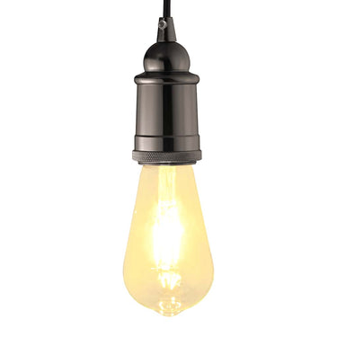 Vidaxl lamphouders 2 st glanzend zwart e27