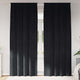 Vidaxl verduisterende gordijnen 2 pcs zwart 140 x 225 cm fluweel