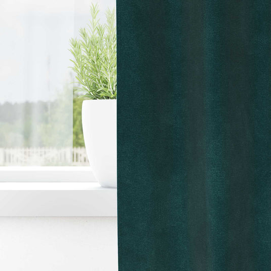 Vidaxl verduisterende gordijnen 2 pcs donkergroen 140 x 175 cm fluweel