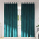 Vidaxl verduisterende gordijnen 2 pcs donkergroen 140 x 225 cm fluweel