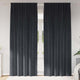 Vidaxl verduisterende gordijnen 2 pcs donkergrijs 140 x 260 cm fluweel