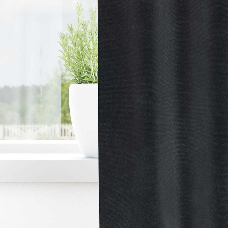 Load image into Gallery viewer, Vidaxl verduisterende gordijnen 2 pcs donkergrijs 140 x 225 cm fluweel
