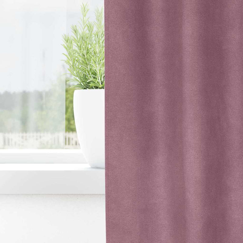 Load image into Gallery viewer, Vidaxl verduisterende gordijnen 2 pcs donkerroze 140 x 260 cm fluweel
