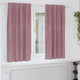 Vidaxl verduisterende gordijnen 2 pcs donkerroze 140 x 175 cm fluweel