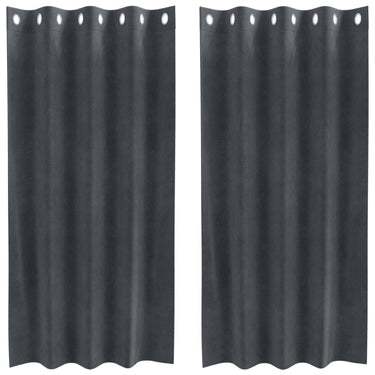 Vidaxl verduisterende gordijnen 2 pcs lichtgrijs 140 x 175 cm fluweel
