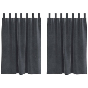 Vidaxl verduisterende gordijnen 2 pcs lichtgrijs 140 x 140 cm fluweel