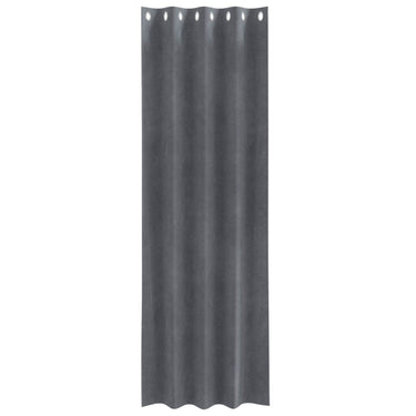 Vidaxl verduisterende gordijnen 2 pcs lichtgrijs 140 x 260 cm fluweel