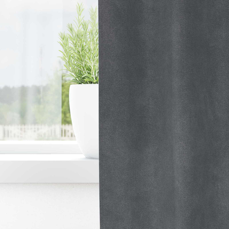 Load image into Gallery viewer, Vidaxl verduisterende gordijnen 2 pcs lichtgrijs 140 x 175 cm fluweel
