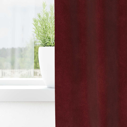 Vidaxl verduisterende gordijnen 2 pcs wijnrood 140 x 260 cm fluweel