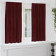 Vidaxl verduisterende gordijnen 2 pcs wijnrood 140 x 175 cm fluweel