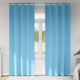 Vidaxl zwart-out gordijnen met ringen 2 pcs lichtblauw 245 x 140 cm