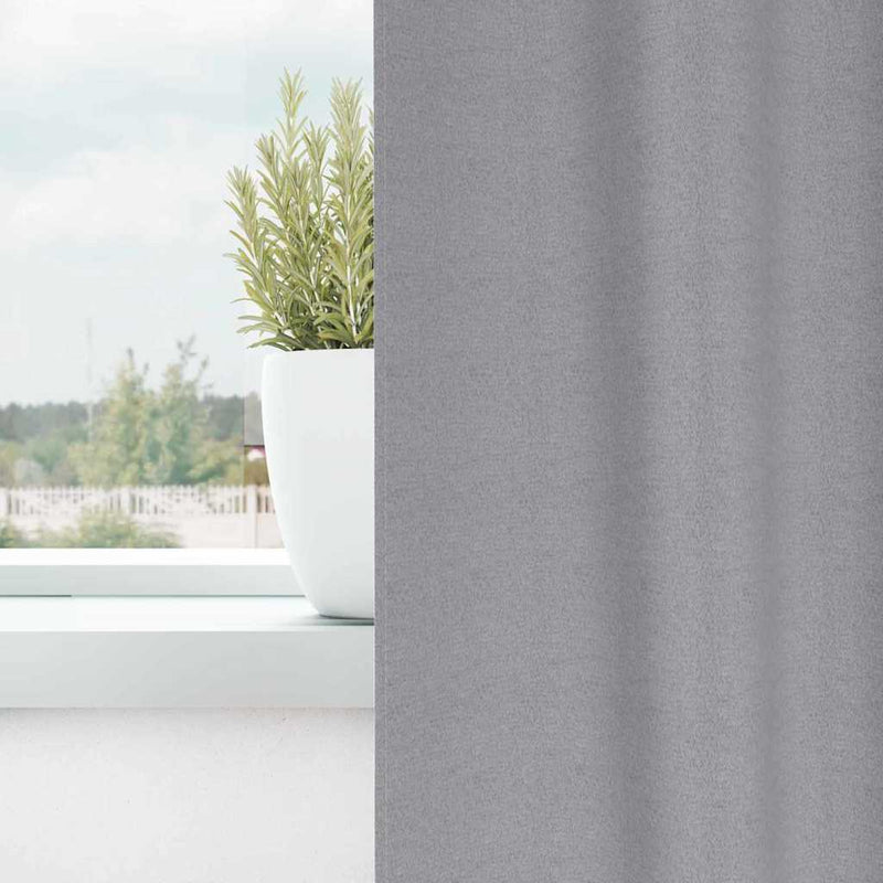 Load image into Gallery viewer, Vidaxl zwart-out gordijnen met ringen 2 pcs lichtgrijs 175 x 140 cm
