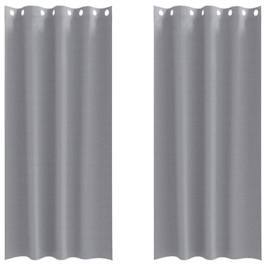 Vidaxl zwart-out gordijnen met ringen 2 pcs lichtgrijs 260 x 140 cm