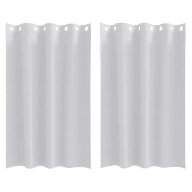 Vidaxl zwart-out gordijnen met ringen 2 pcs bleekgrijs 175 x 140 cm