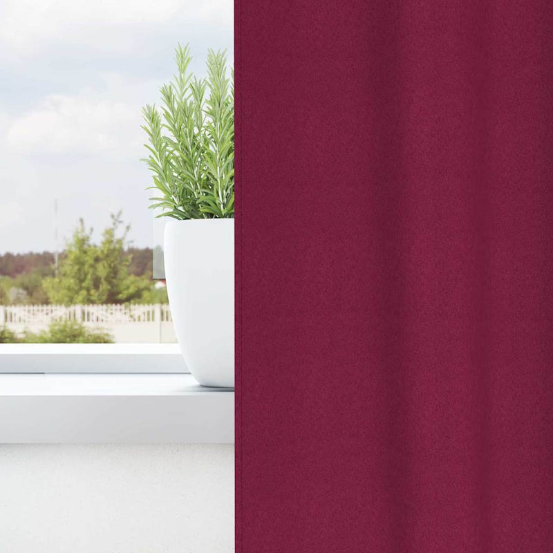 Load image into Gallery viewer, Vidaxl zwart-out gordijnen met ringen 2 pcs wijnrood 245 x 140 cm
