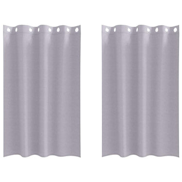 Vidaxl zwart-out gordijnen met ringen 2 pcs metaalgrijs 175 x 140 cm