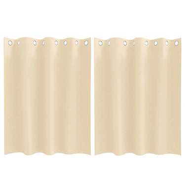 Vidaxl zwart-out gordijnen met ringen 2 pcs crème 140 x 140 cm
