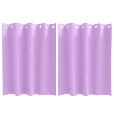 Vidaxl zwart-out gordijnen met ringen 2 pcs paars 140 x 140 cm