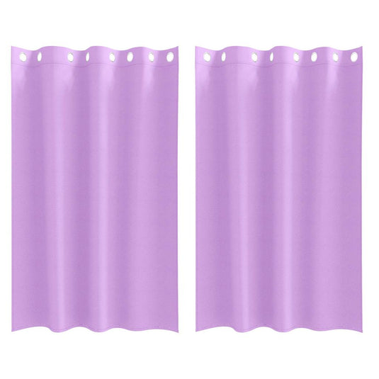 Vidaxl zwart-out gordijnen met ringen 2 pcs paars 175 x 140 cm