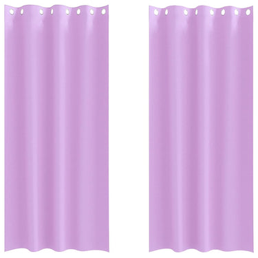 Vidaxl zwart-out gordijnen met ringen 2 pcs paars 225 x 140 cm