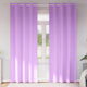 Vidaxl zwart-out gordijnen met ringen 2 pcs paars 245 x 140 cm
