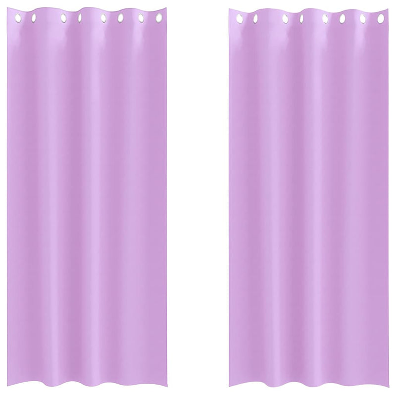 Load image into Gallery viewer, Vidaxl zwart-out gordijnen met ringen 2 pcs paars 260 x 140 cm
