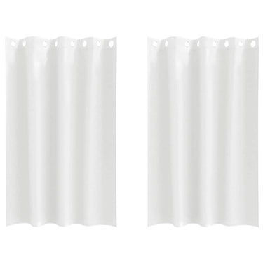 Vidaxl zwart-out gordijnen met ringen 2 pcs puur wit 175 x 140 cm