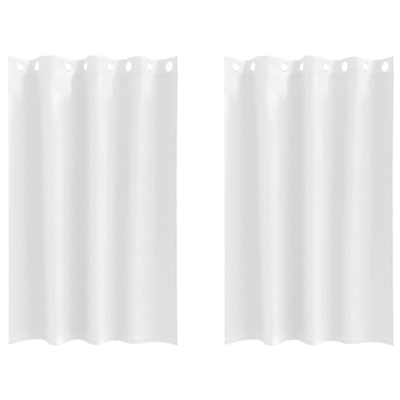 Load image into Gallery viewer, Vidaxl zwart-out gordijnen met ringen 2 pcs puur wit 175 x 140 cm
