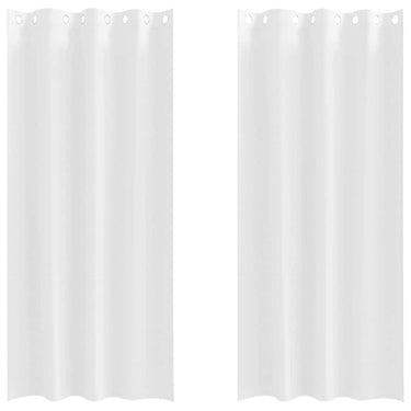 Vidaxl zwart-out gordijnen met ringen 2 pcs puur wit 260 x 140 cm
