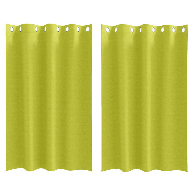 Load image into Gallery viewer, Vidaxl zwart-out gordijnen met ringen 2 pcs groen 175 x 140 cm
